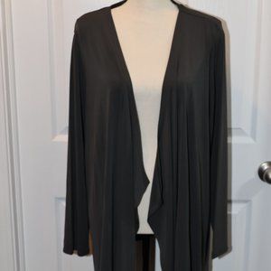 Woman Within Dark Gray 18/20 Cardigain NWOT